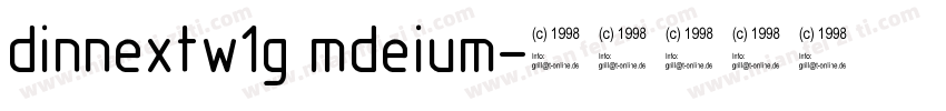 dinnextw1g mdeium字体转换